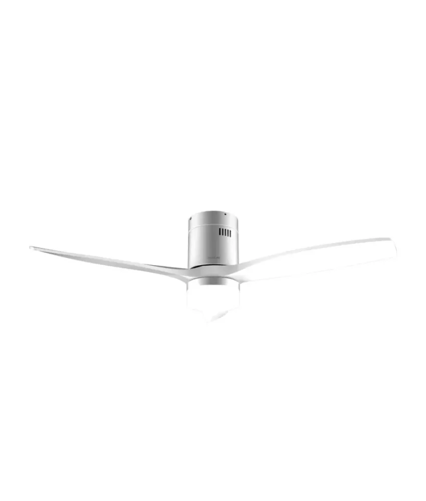Ventilateur de plafond 52 pouces éclairage LED Wi Fi 6 vitesses fonction hiver été Cecotec