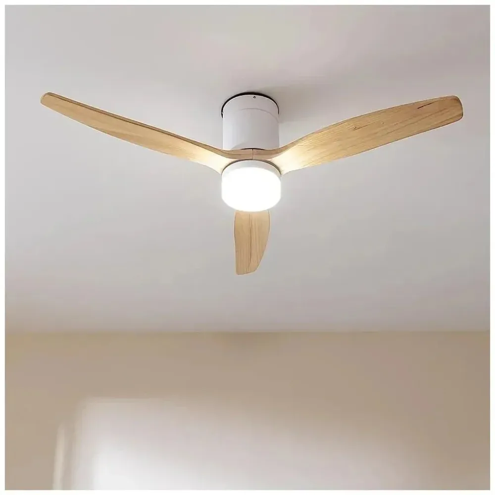 Ventilateur de plafond 52 pouces WiFi LED 6 vitesses mode été et hiver Cecotec