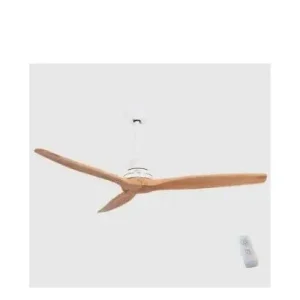ventilateur de plafond réversible 132 cm 80 w couleur hêtre energysilence aero 590 cecotec