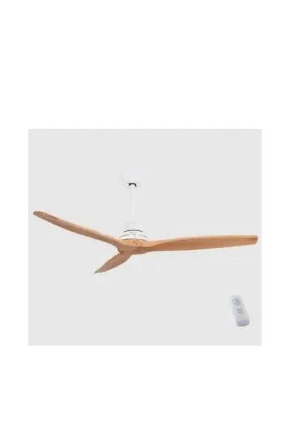ventilateur de plafond réversible 132 cm 80 w couleur hêtre energysilence aero 590 cecotec