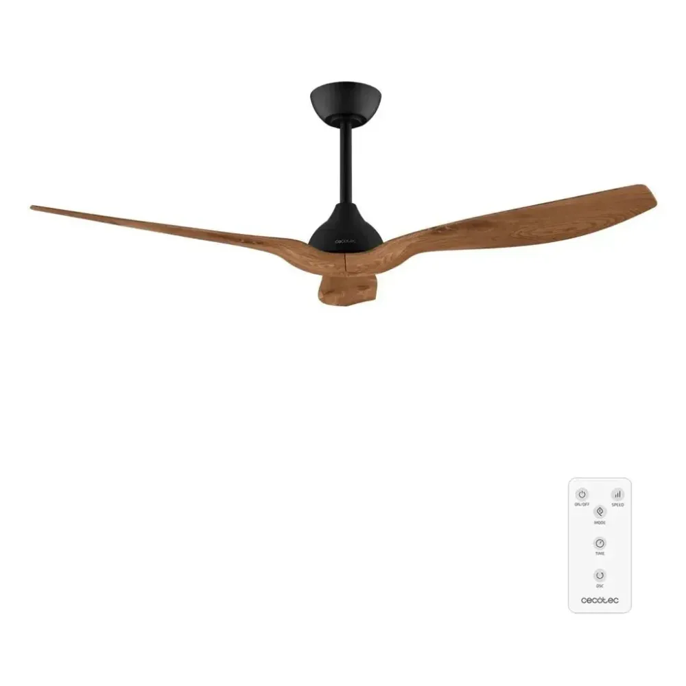 Ventilateur de plafond silencieux 52 pouces moteur DC télécommande mode hiver été Cecotec