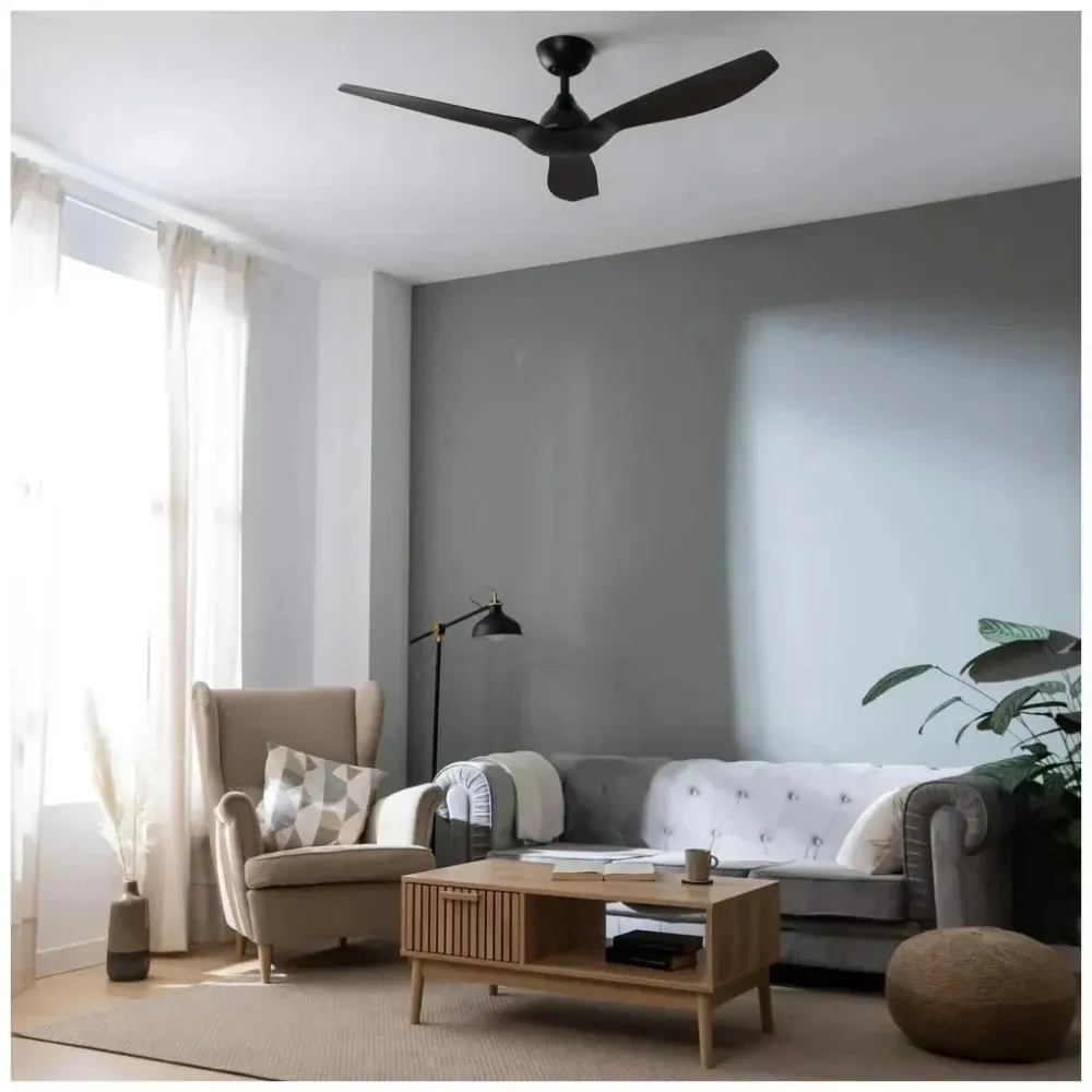 Ventilateur de plafond silencieux 52 pouces moteur DC télécommande mode hiver été Cecotec