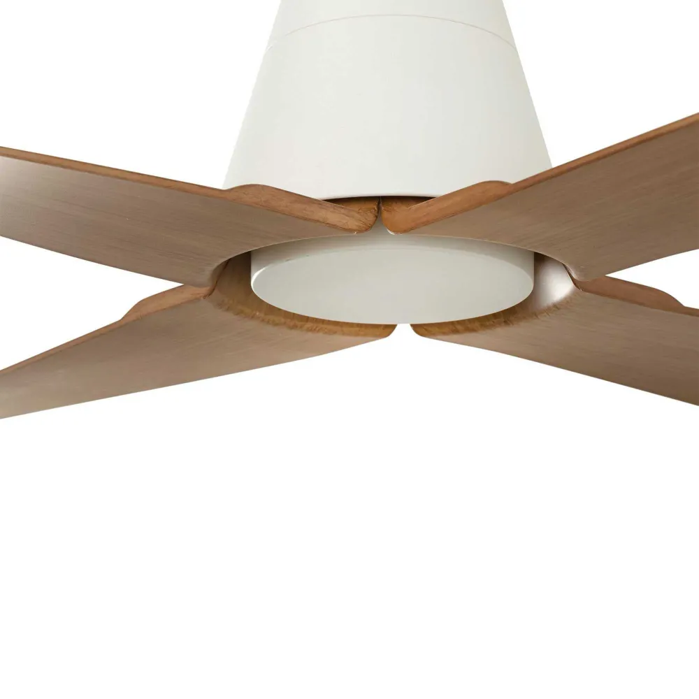 Ventilateur de plafond TYPHOON-M blanc/bois