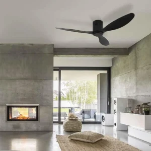Ventilateur de plafond Zambelis 20257 noir