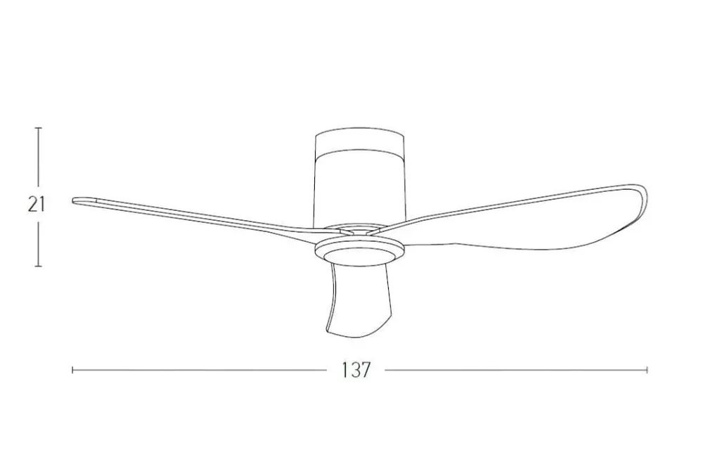 Ventilateur de plafond Zambelis 20257 noir