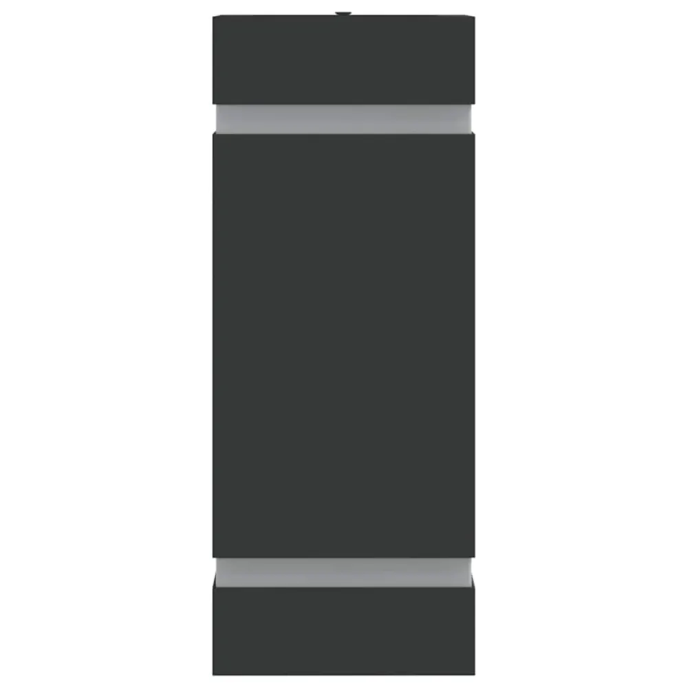 vidaXL Applique murale d'extérieur noir acier inoxydable