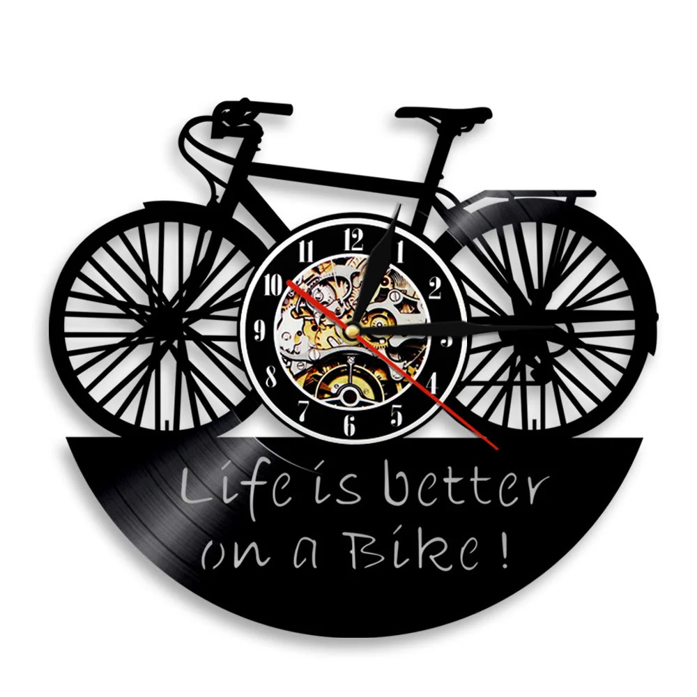 Vinyle Horloge Vélo Rétro Nostalgique