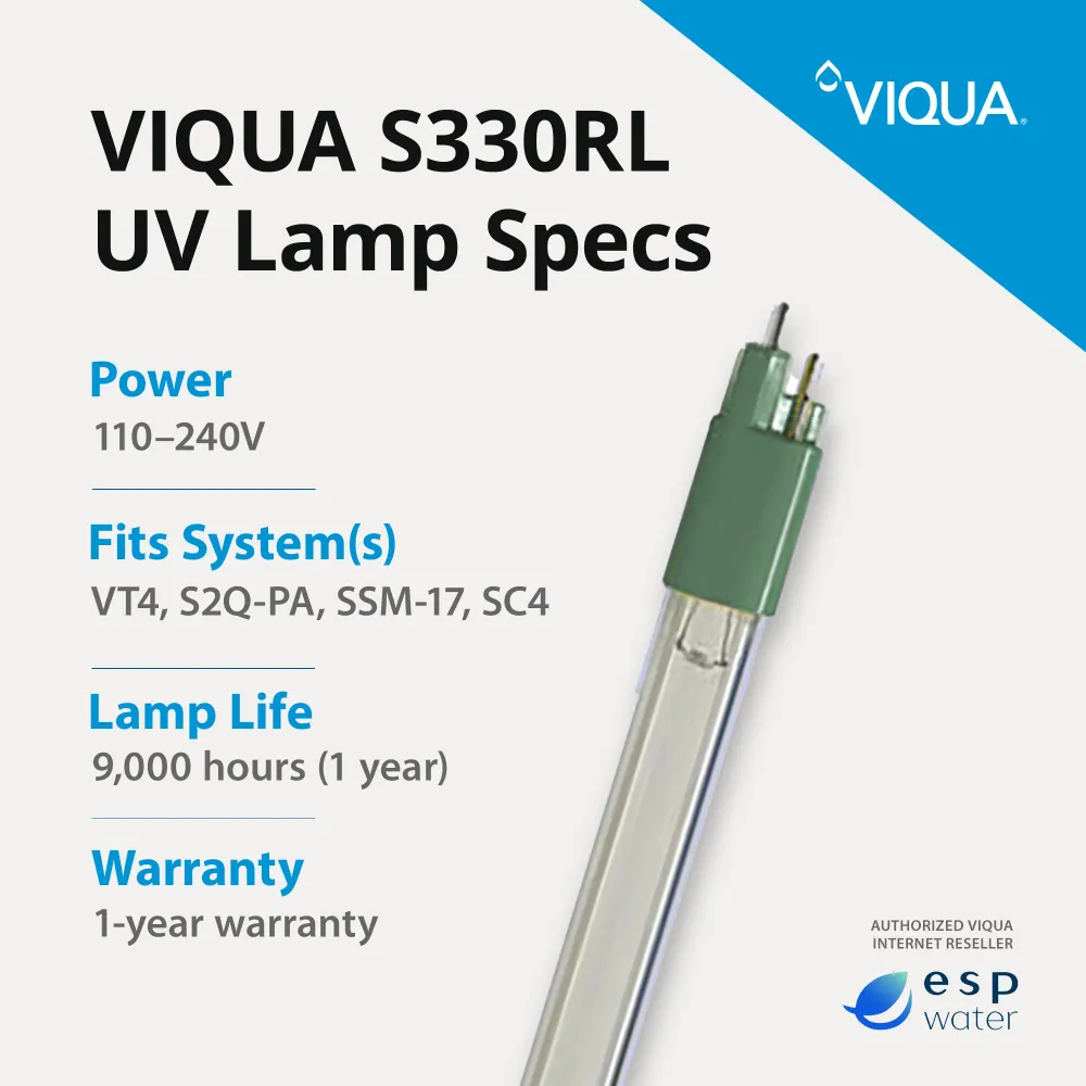 Lampe UV VIQUA S36RL pour S12Q, S12Q-PA, S12Q-Gold, SSM-39