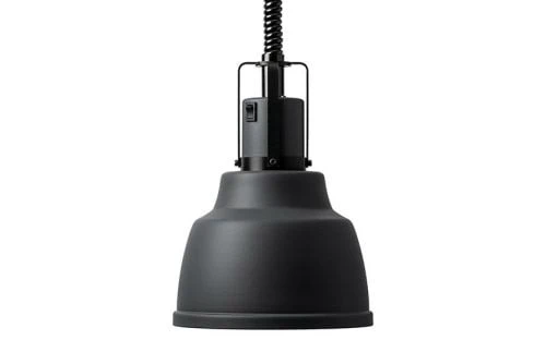 Lampe chauffe-plat à tête large Ø 220 mm – Aluminium anodisé noir ou gris Noir vivier-mcp