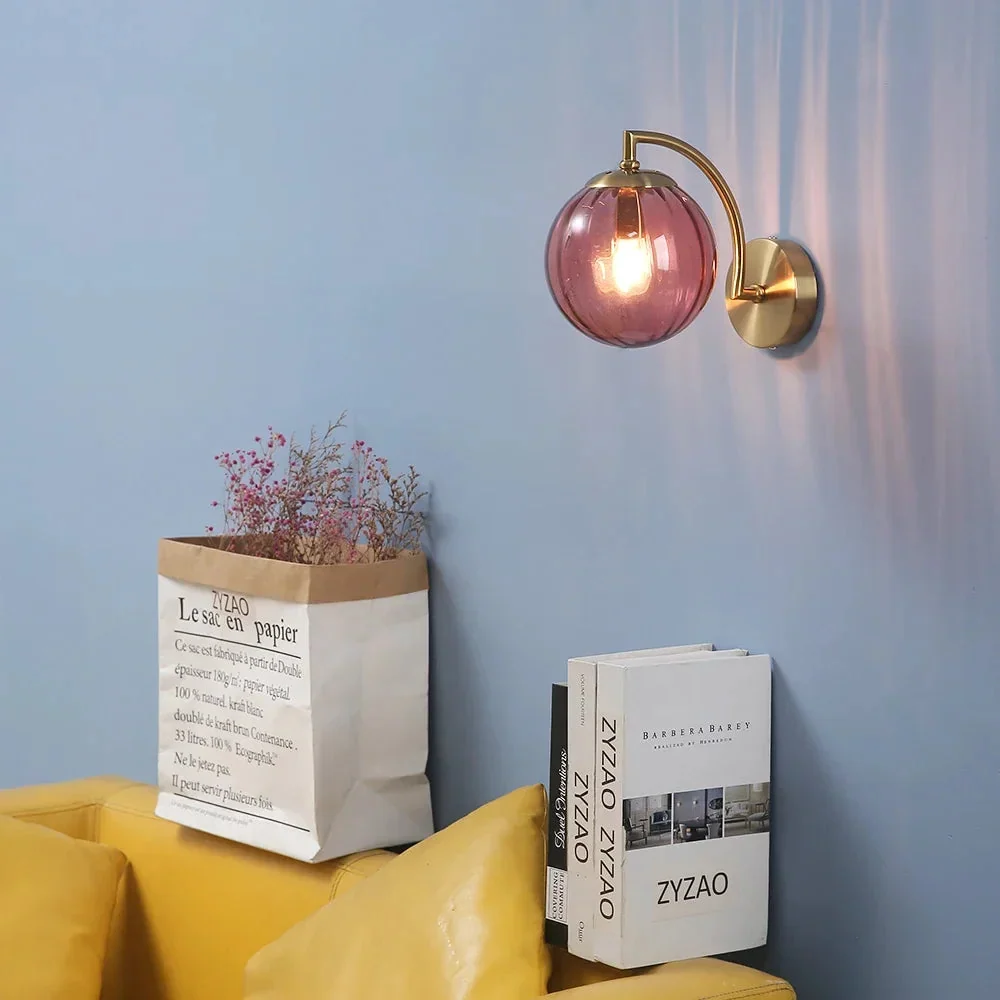 ÉclatLum - Lampe Murale en Verre Moderne pour Ambiance Élégante Vivre Décor