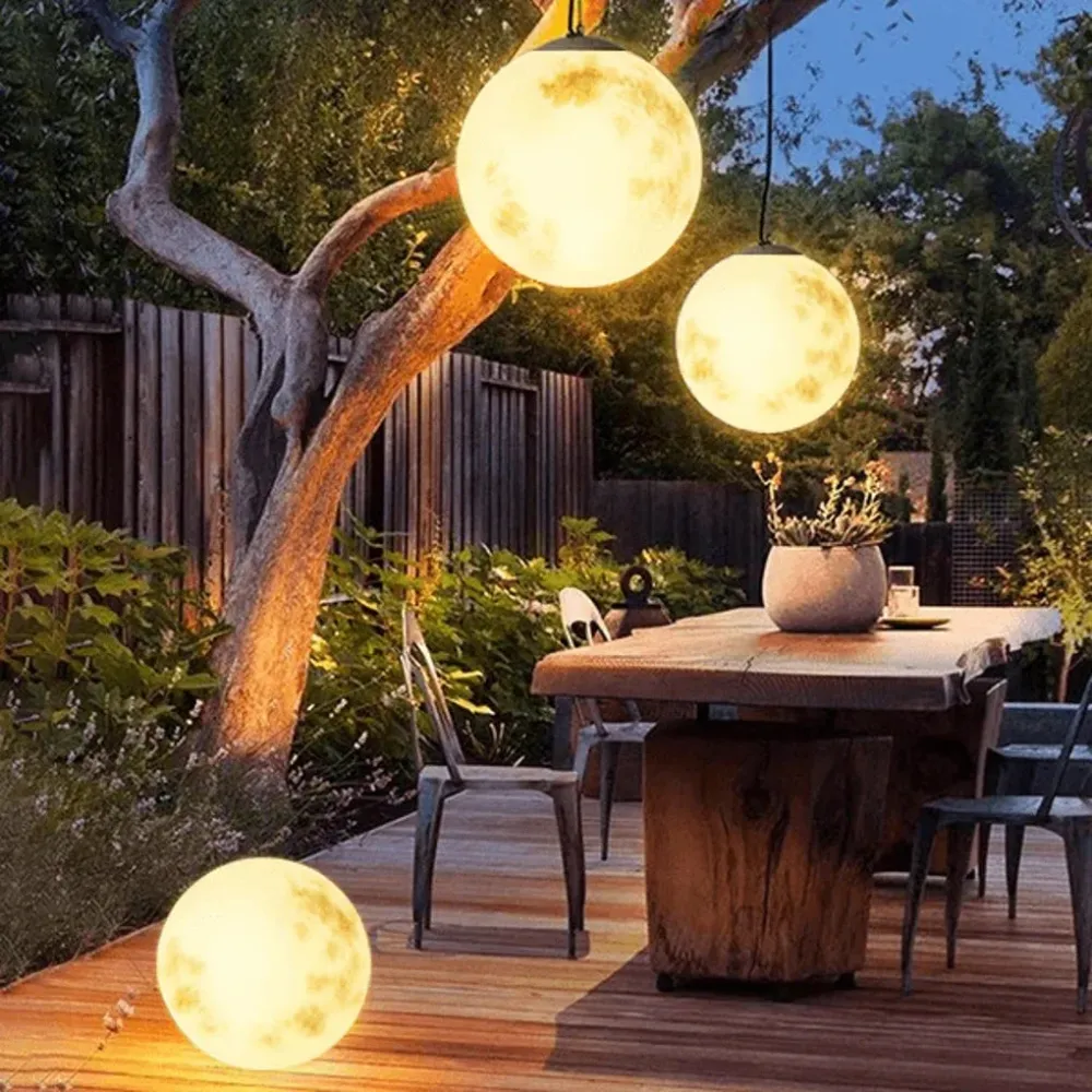 Lampe de jardin en forme de lune Vivre Décor