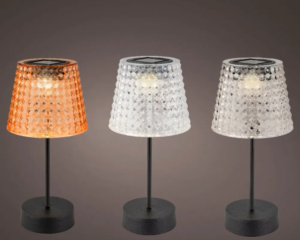 LumièreEco - Lampe de Table Solaire Intérieur/Extérieur avec Design Moderne Vivre Décor