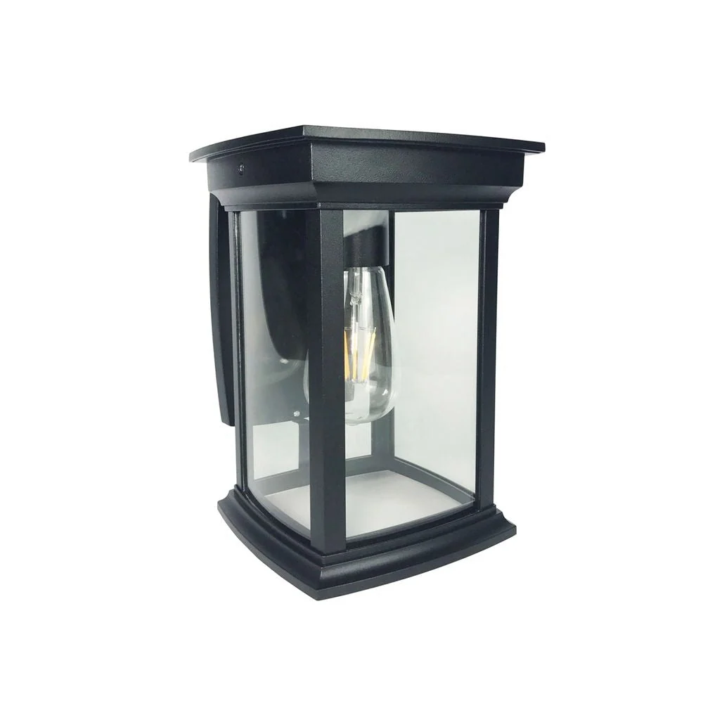 Applique murale extérieure VK Leading Light E27, H 25 cm, noire