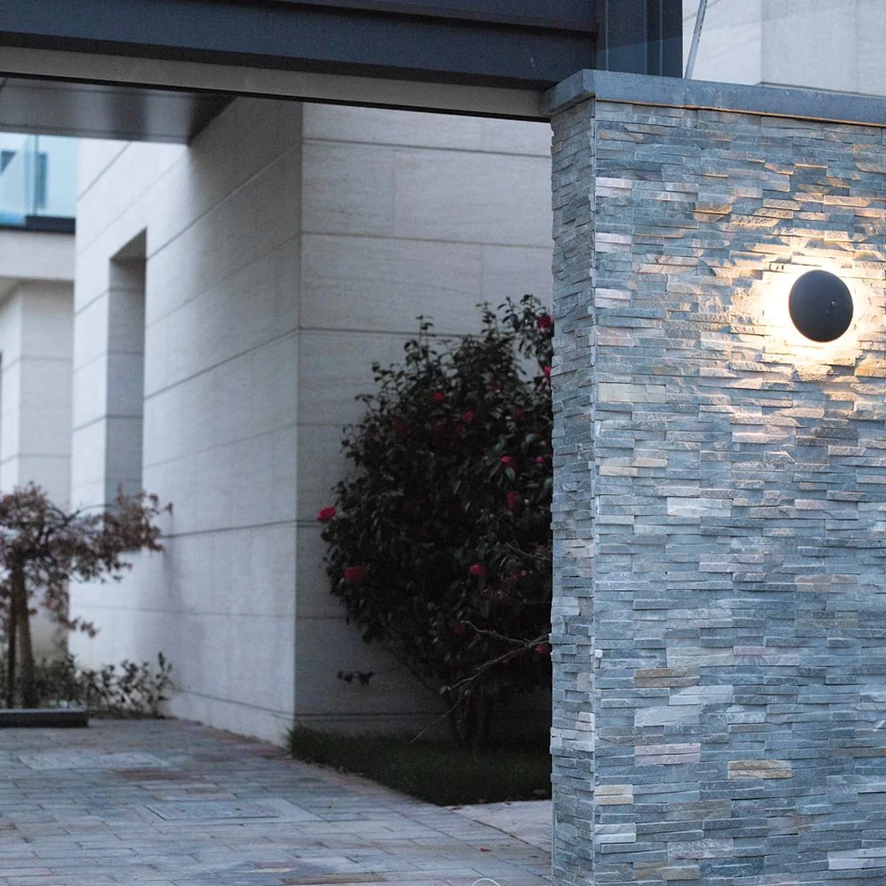 Applique murale extérieure VK Leading Light LED, diamètre 21 cm, blanc/anthracite Anthracite