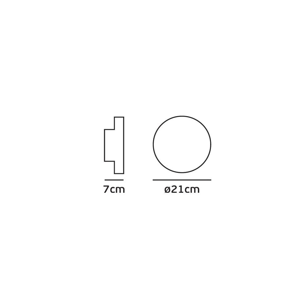 Applique murale extérieure VK Leading Light LED, diamètre 21 cm, blanc/anthracite Anthracite