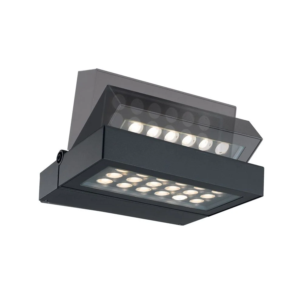 Applique murale extérieure VK Leading Light LED, W 25 cm Anthracite