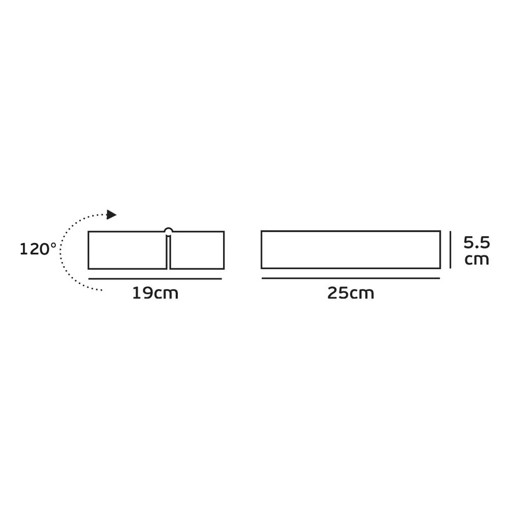 Applique murale extérieure VK Leading Light LED, W 25 cm Anthracite