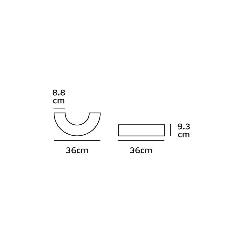 Applique murale extérieure VK Leading Light LED, largeur 36 cm, blanc/anthracite White