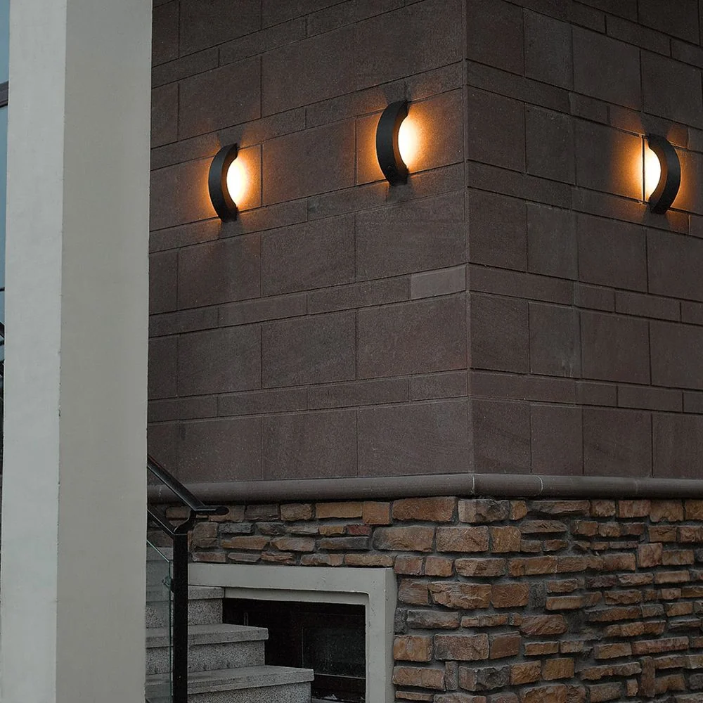 Applique murale extérieure VK Leading Light LED, largeur 36 cm, blanc/anthracite White