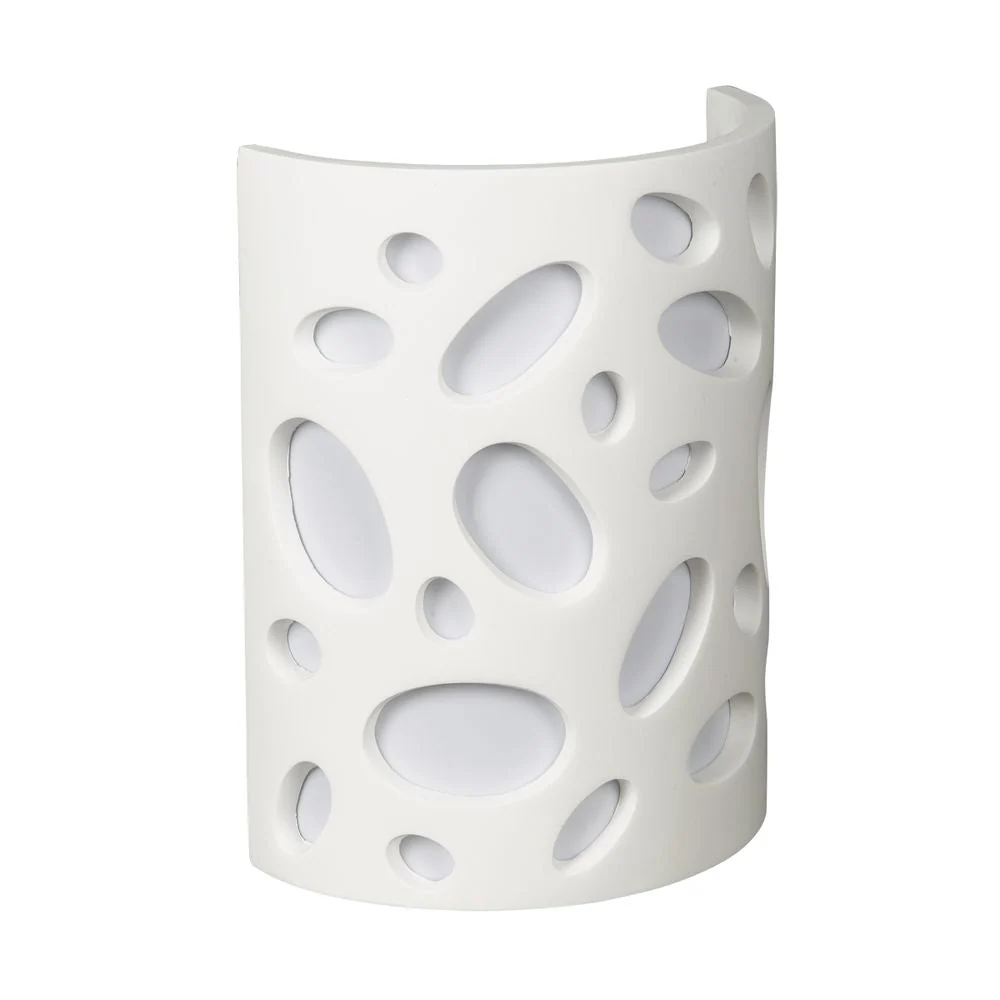 Applique murale Washer VK Leading Light E14, H 22,5 cm, blanche