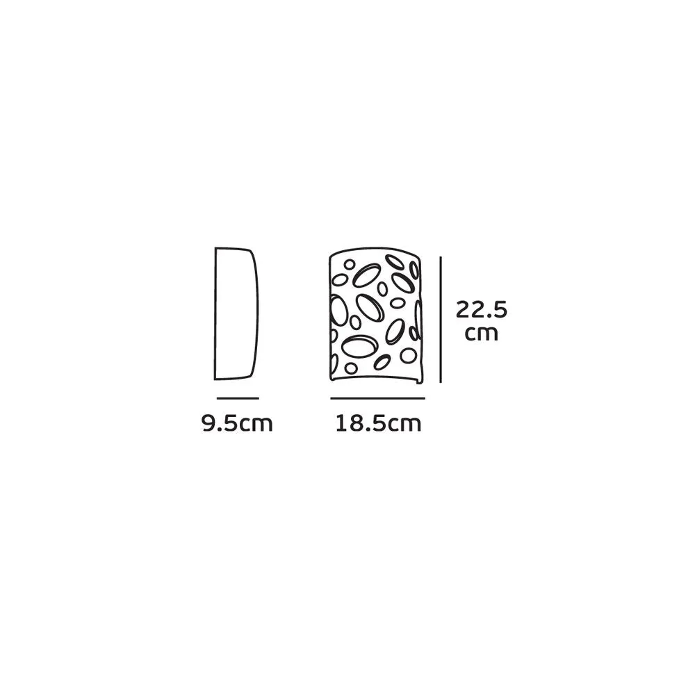 Applique murale Washer VK Leading Light E14, H 22,5 cm, blanche