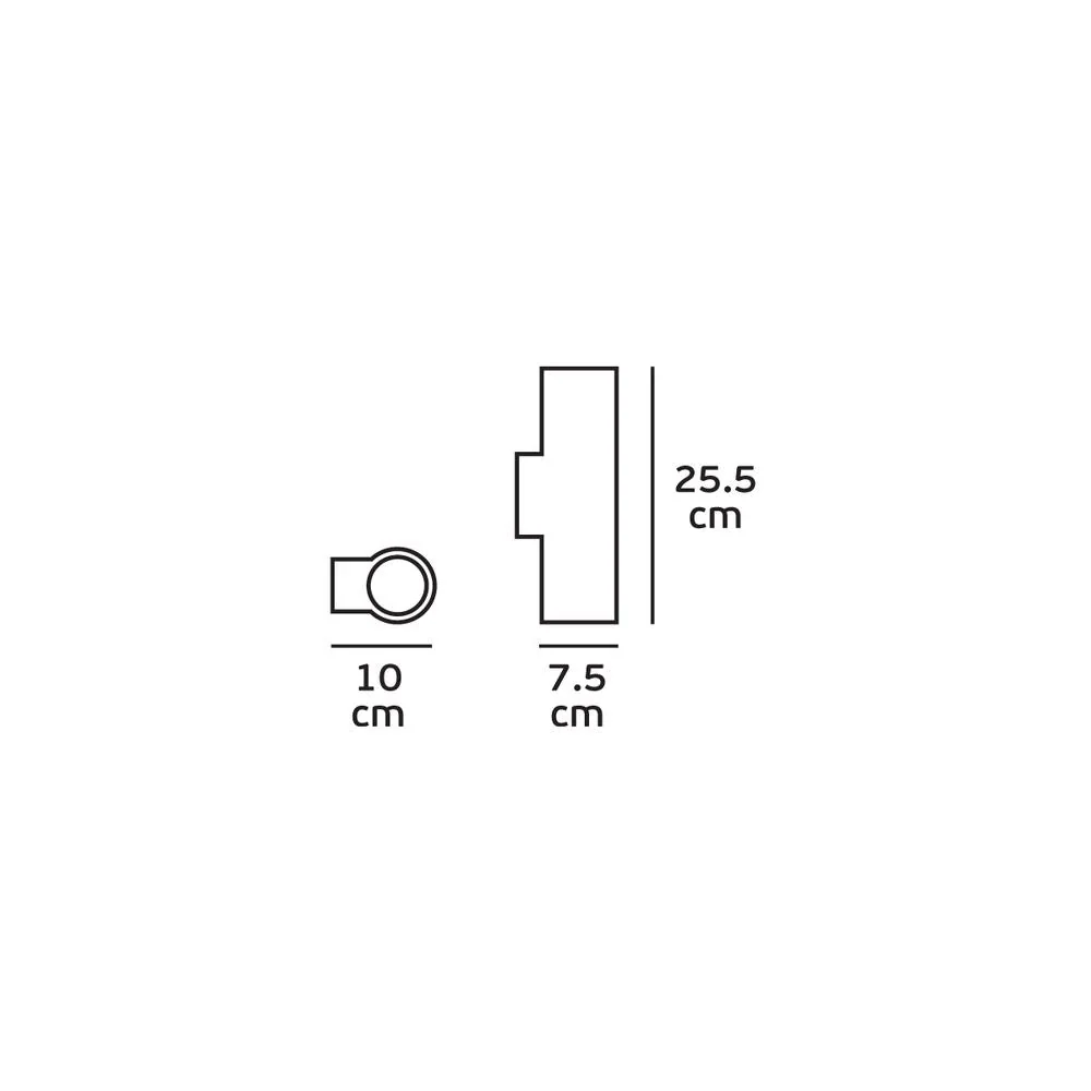 Applique murale Washer VK Leading Light GU10, H 25 cm