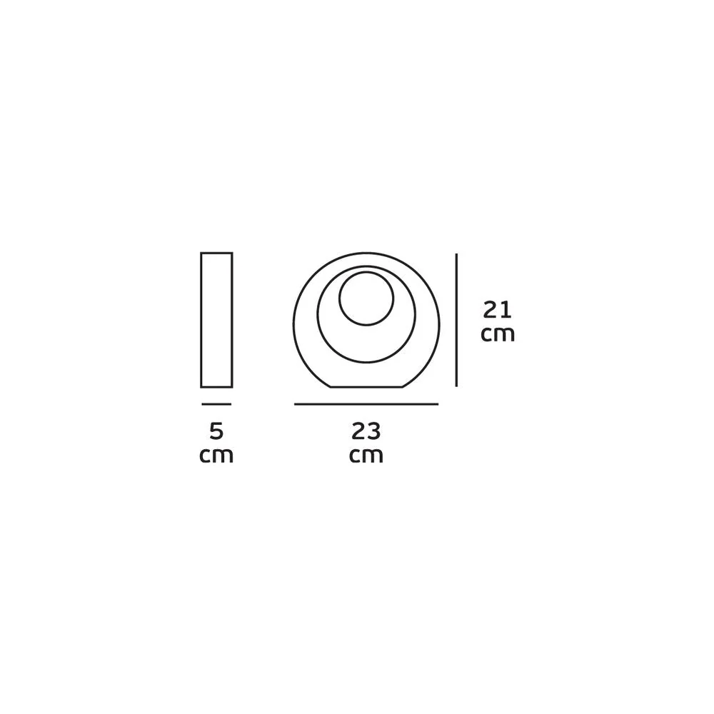 Applique murale Washer VK Leading Light LED, blanche