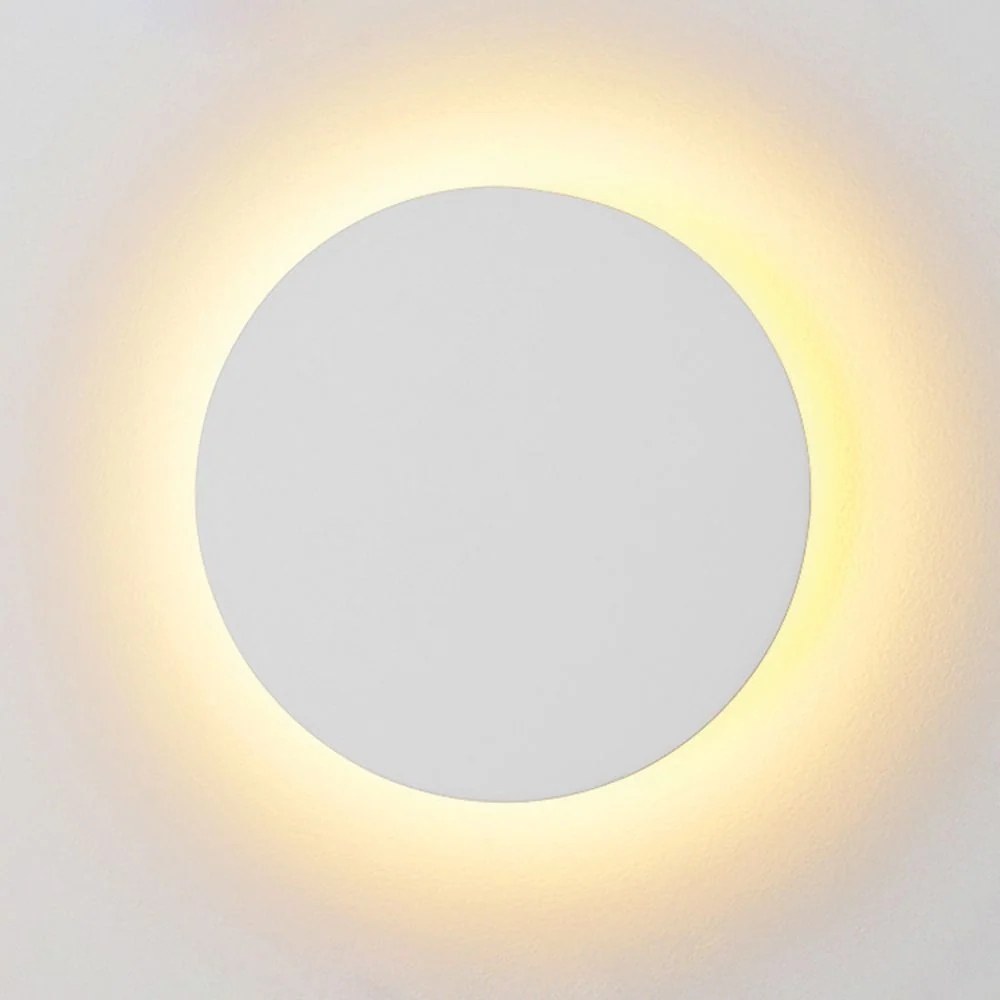 Applique murale Washer VK Leading Light LED, diamètre 25 cm, blanche