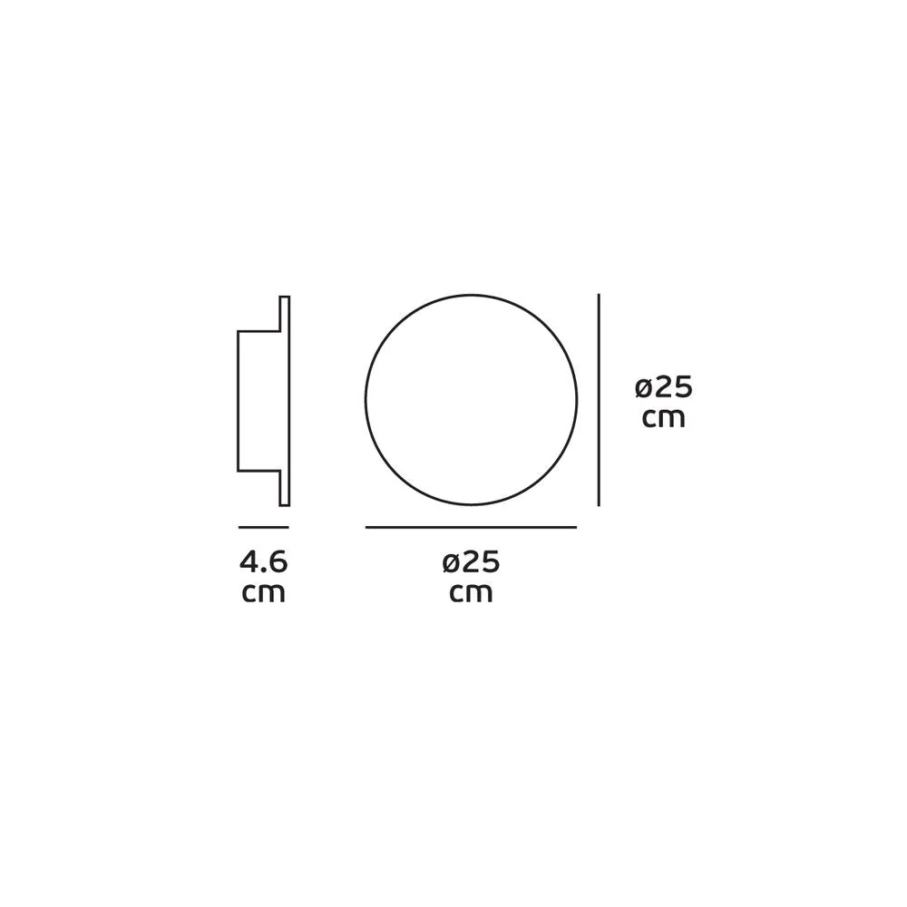 Applique murale Washer VK Leading Light LED, diamètre 25 cm, blanche