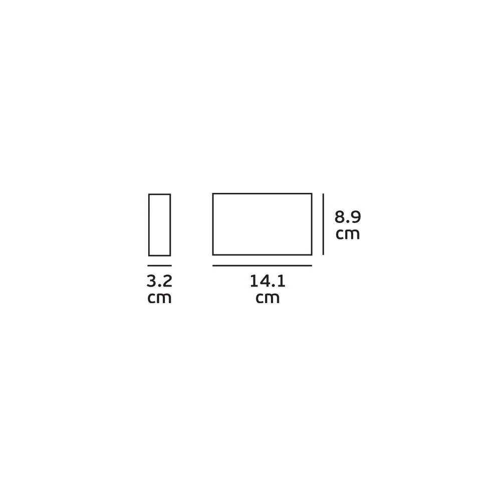Applique murale Washer VK Leading Light LED, L 14 cm