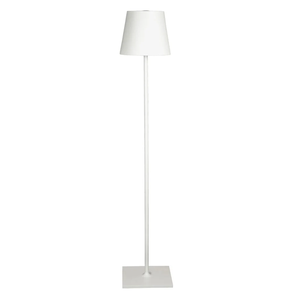 Lampadaire d'extérieur VK Leading Light E27, H 150 cm, noir/blanc White