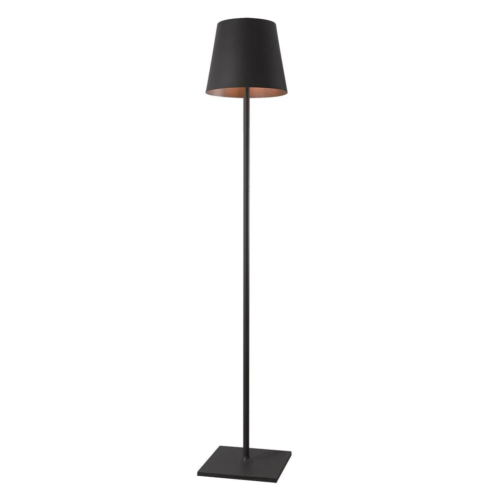Lampadaire d'extérieur VK Leading Light E27, H 150 cm, noir/blanc White
