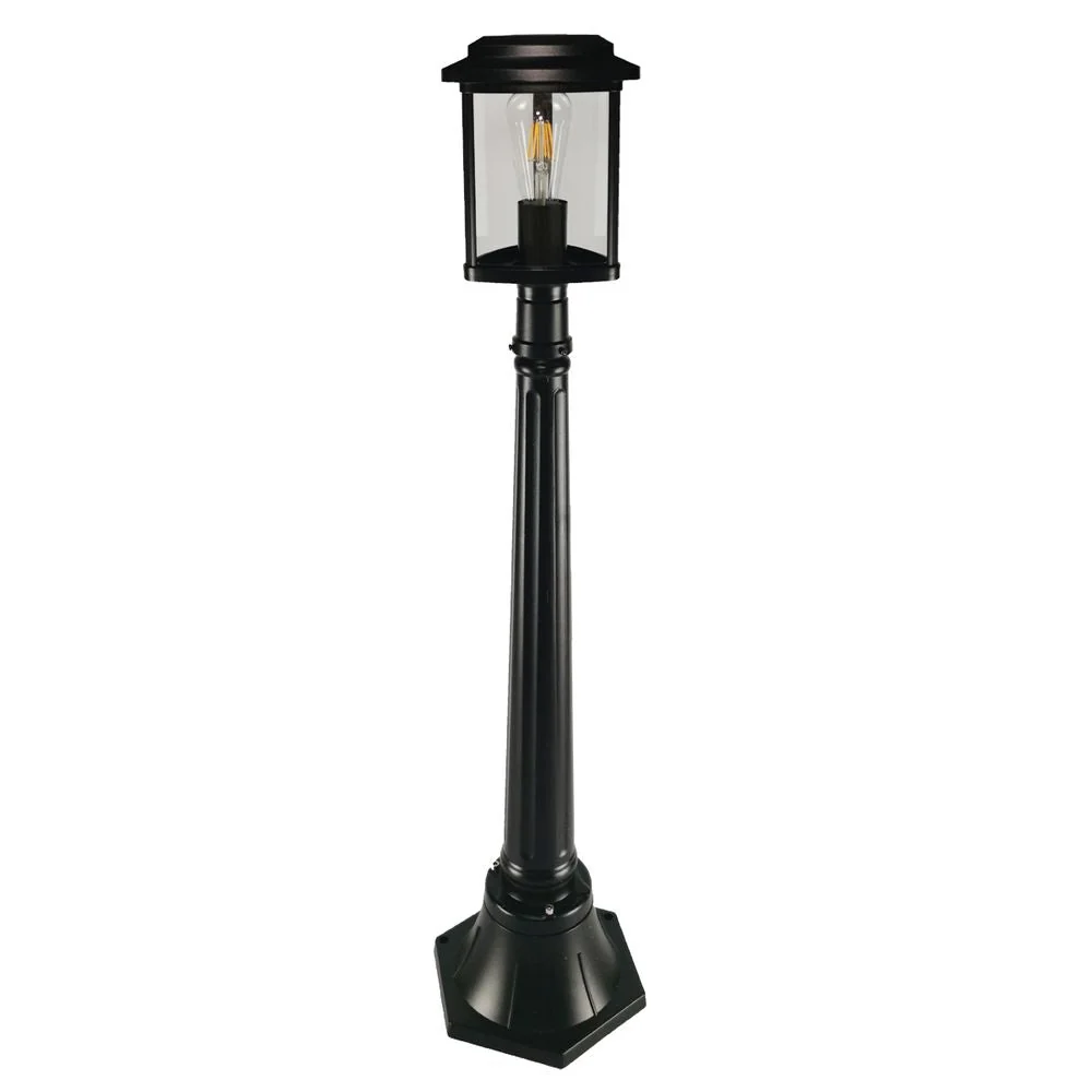 Lampadaire extérieur VK Leading Light E27, H 101 cm, noir
