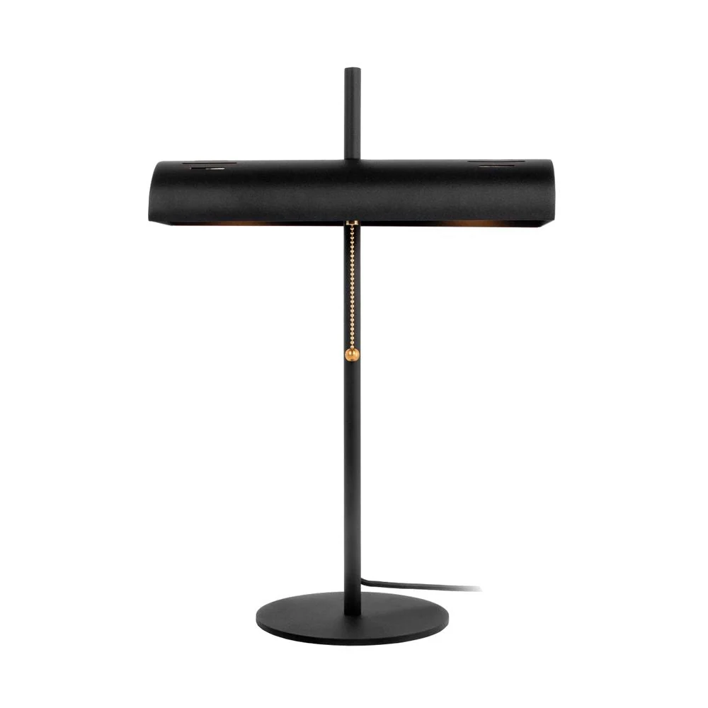 Lampe de bureau VK Leading Light E27, H 50 cm, noire