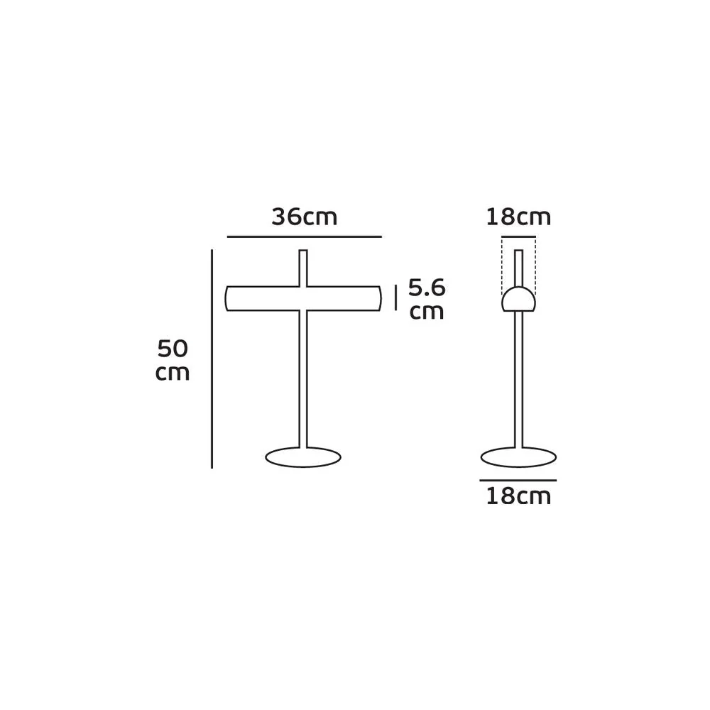 Lampe de bureau VK Leading Light E27, H 50 cm, noire