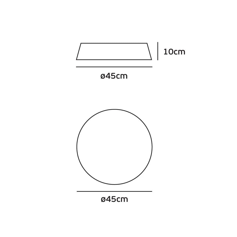 Plafonnier encastré VK Leading Light LED, D 45-58 cm