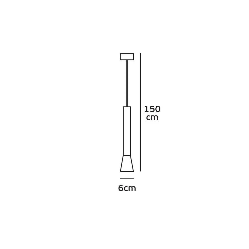 Plafonnier suspendu VK Leading Light GU10, diamètre 6 cm, blanc/noir White