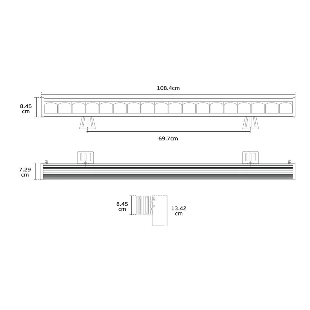 Projecteur extérieur VK Leading Light LED, L 108 cm