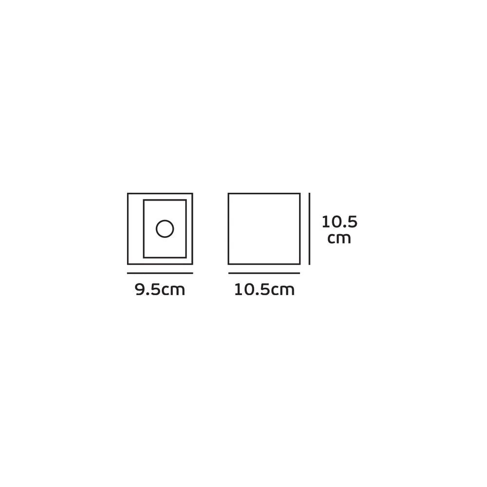 Projecteur mural extérieur VK Leading Light LED, W 10,5 cm