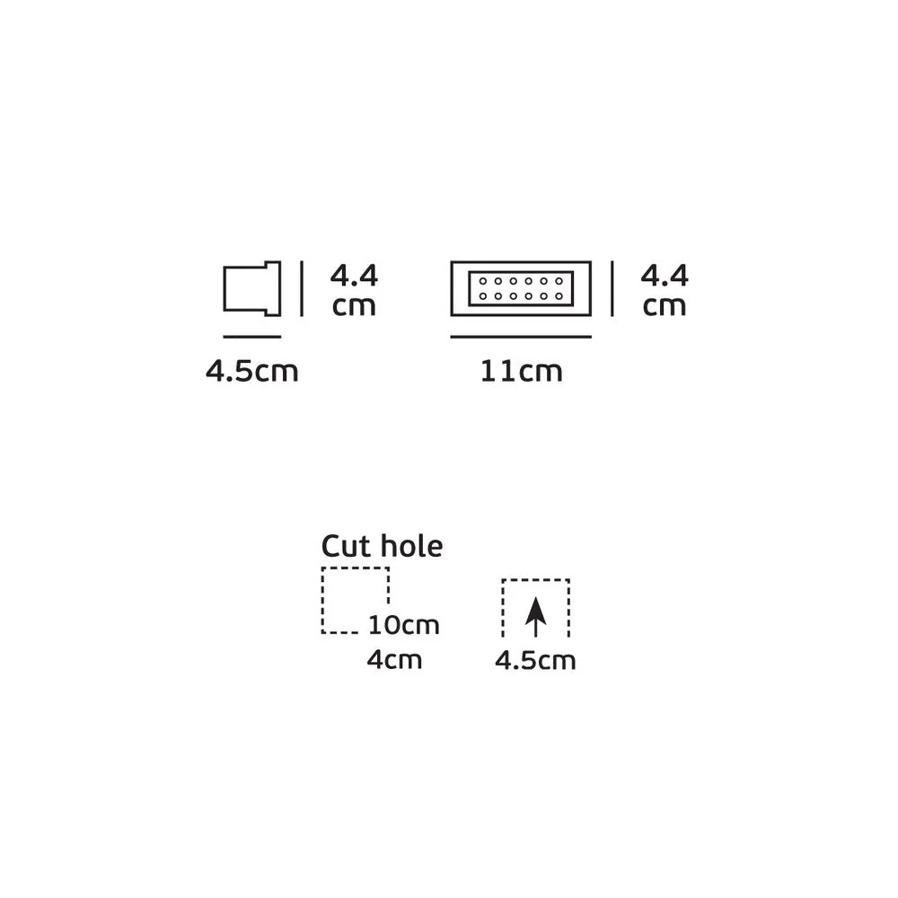 Spot encastré extérieur VK Leading Light LED, W 11 cm