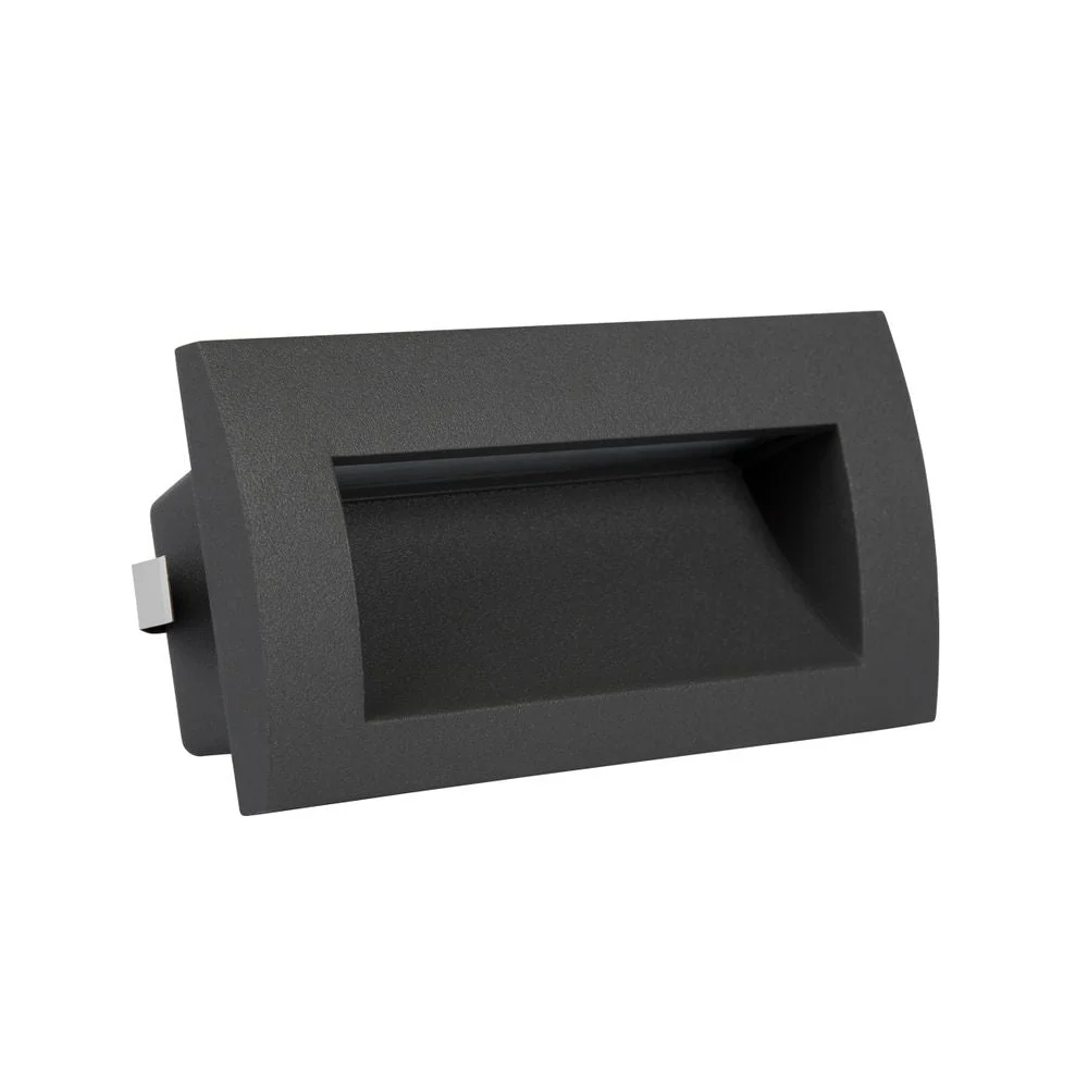 Spot encastré mural extérieur VK Leading Light LED, W 14 cm Anthracite