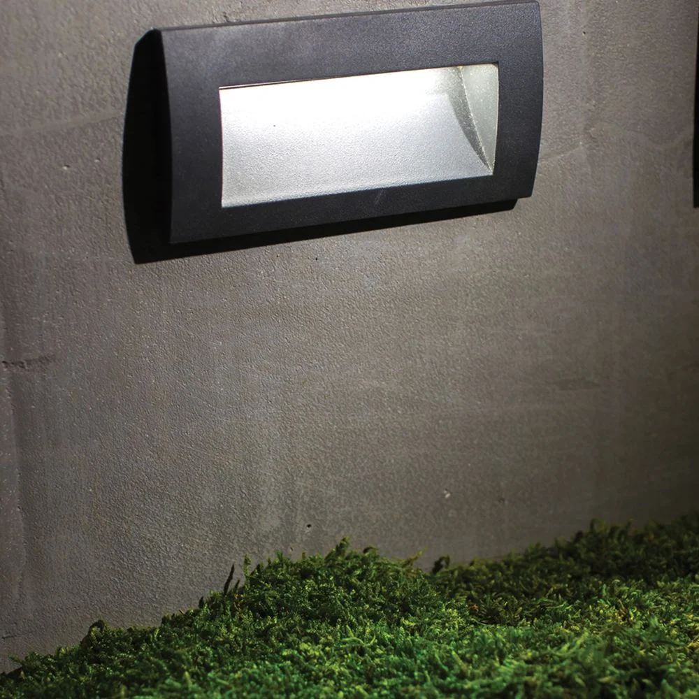 Spot encastré mural extérieur VK Leading Light LED, W 14 cm Anthracite