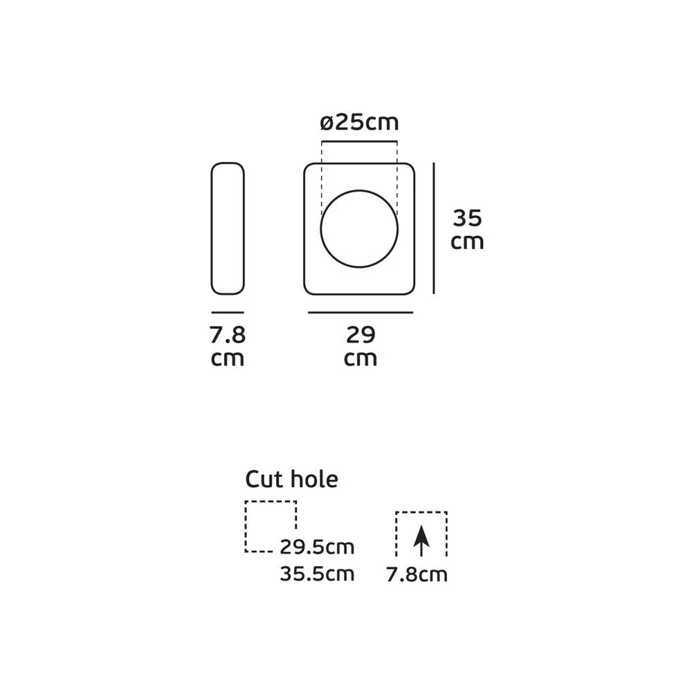 Spot encastré mural VK Leading Light GU10, blanc, H 35 cm