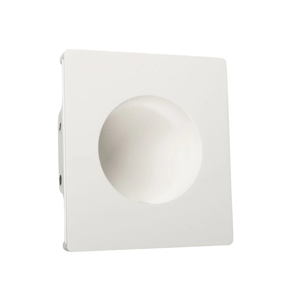 Spot encastré mural VK Leading Light LED, H 18 cm, blanc