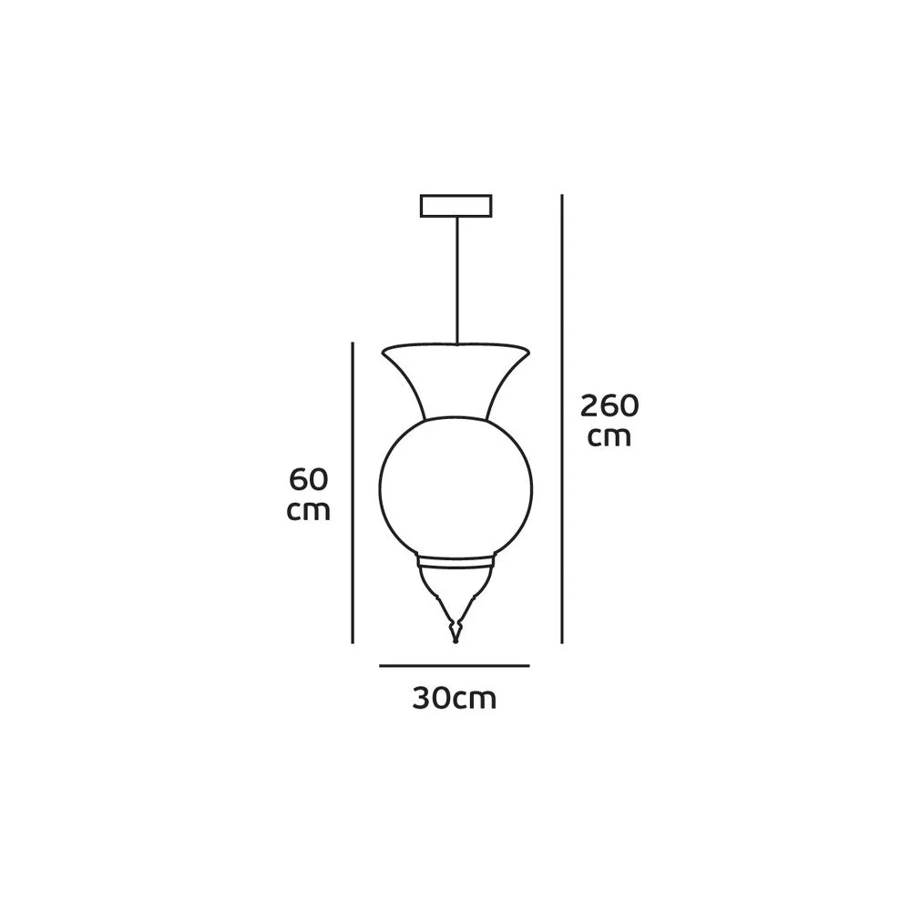 Suspension VK Leading Light E27, D 30 cm