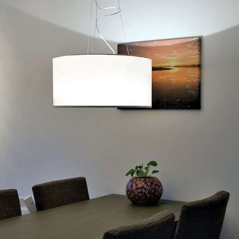 Suspension VK Leading Light E27, diamètre 60 cm, blanche