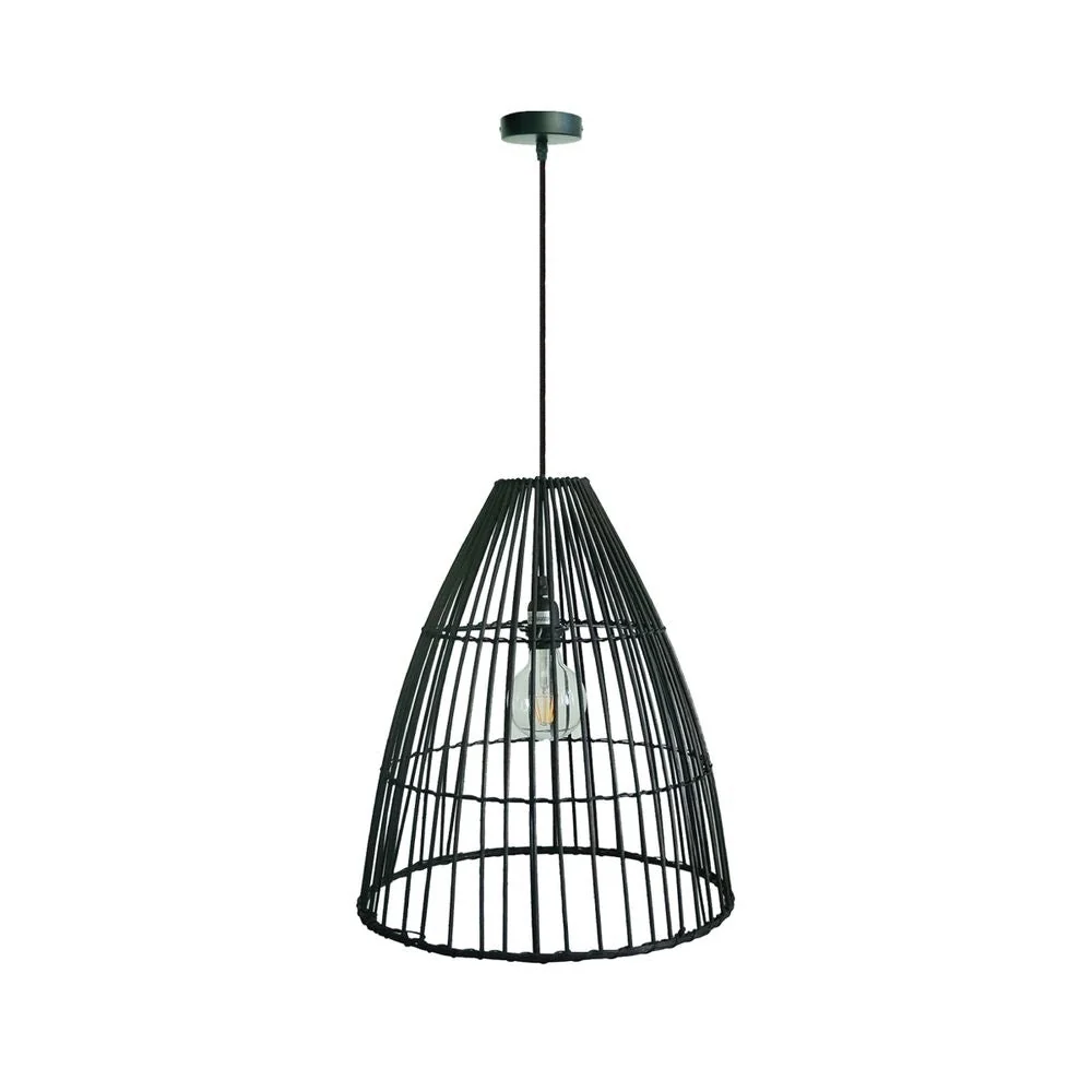 Suspension VK Leading Light E27, diamètre 45 cm, noire
