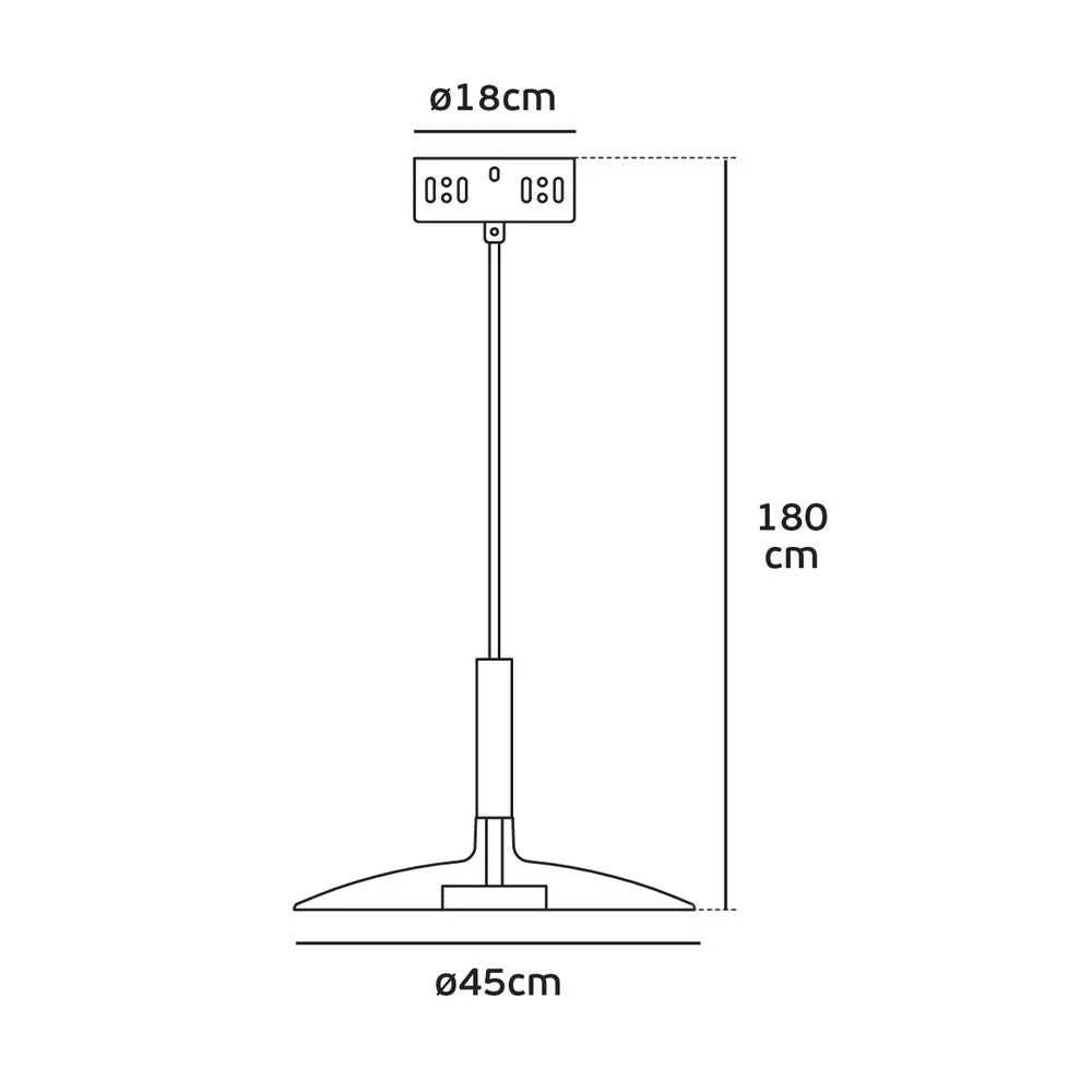 Suspension VK Leading Light LED, diamètre 25-45 cm Gold