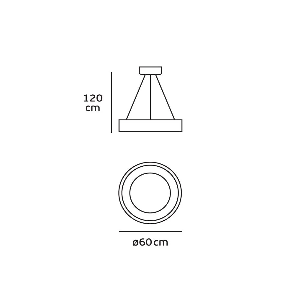 Suspension VK Leading Light LED, diamètre 45-60 cm, blanc/anthracite White