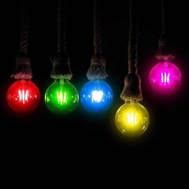 Ampoule LED E27 Filament 2W G45 Rose VTAC